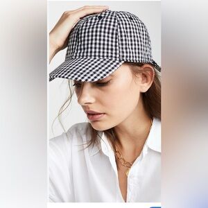 Black/White Gingham BP Nordstrom Baseball cap, one size NWT